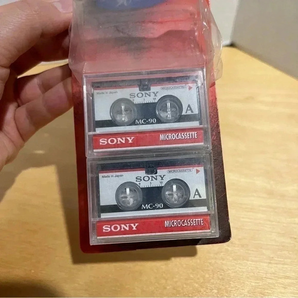 Sony Microcassette Tapes 90 Minutes 4 Pack MC-90 New Old Stock Open Package - Picture 4 of 6